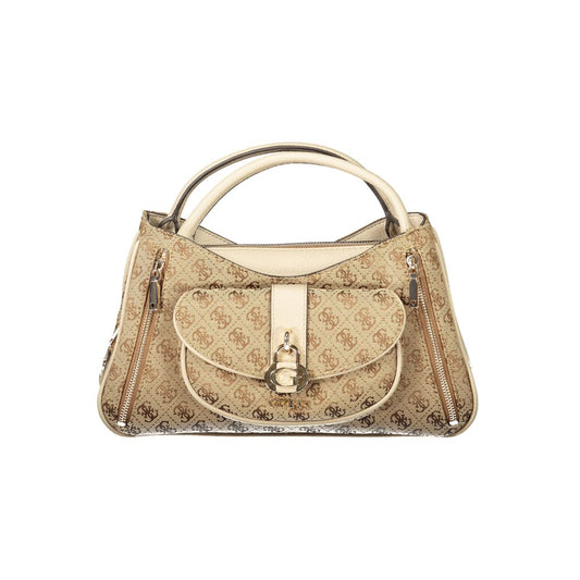 Guess Jeans Beige Polyurethane Women Handbag