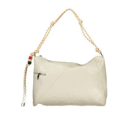 Desigual Ecru Polyurethane Women Handbag