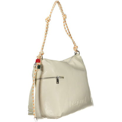 Desigual Ecru Polyurethane Women Handbag