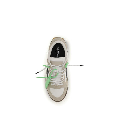Off-White Multicolor Calf Leather Bos Taurus Low Top Sneakers