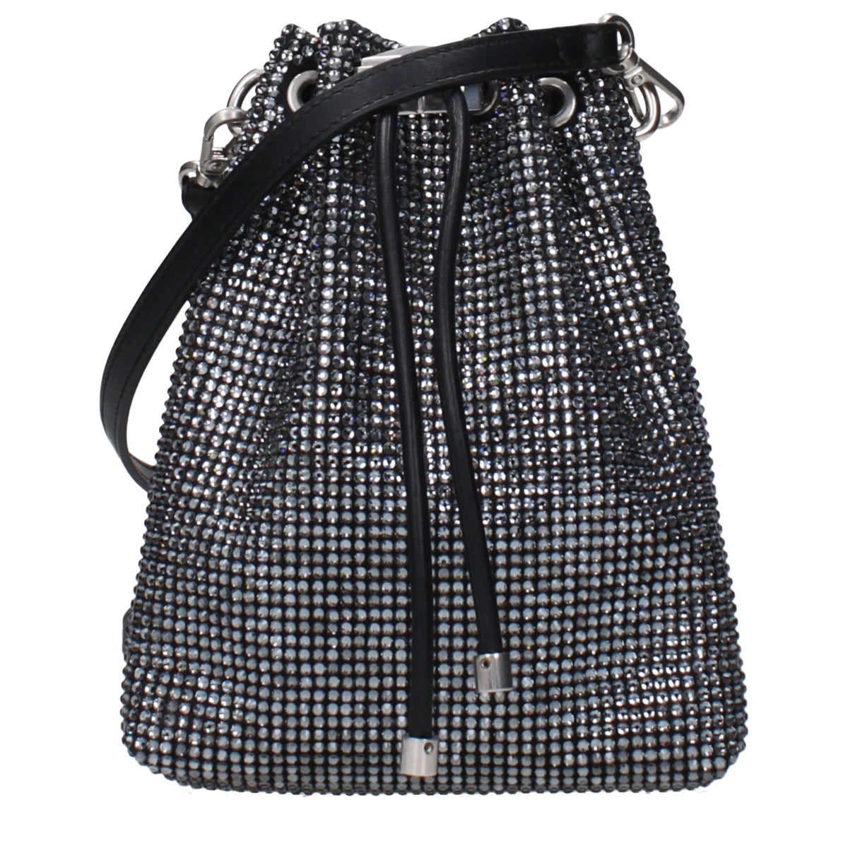 Jimmy Choo Black Satin Crossbody Bag