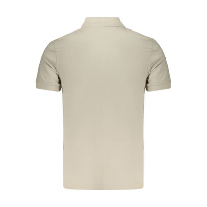 Hugo Boss Beige Cotton Mens Polo Shirt