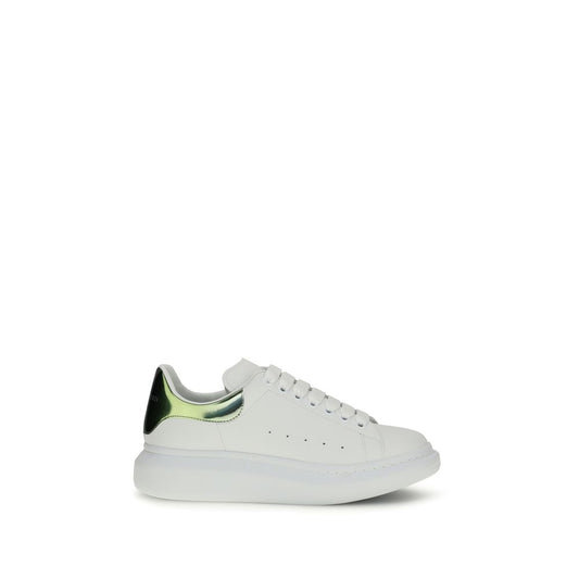 Alexander McQueen White Calf Leather Bos Taurus Platform Sneakers