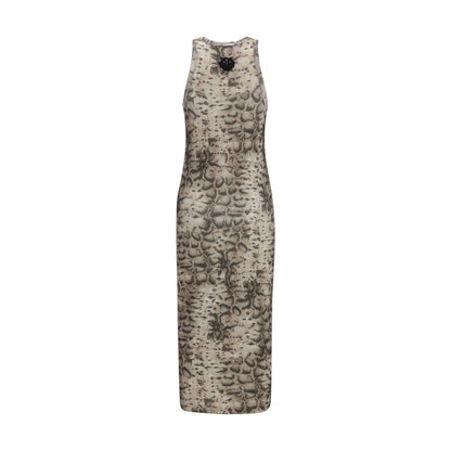PINKO Beige Cotton Casual Dress