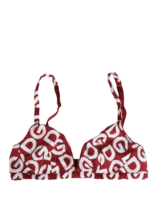 Rød og hvid Dolce & Gabbana soft cup-bh i bomuld