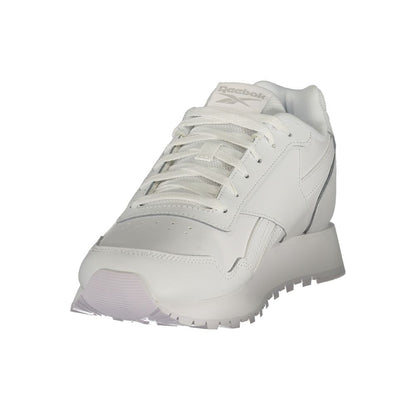 Reebok White Polyester Athletic Sneakers