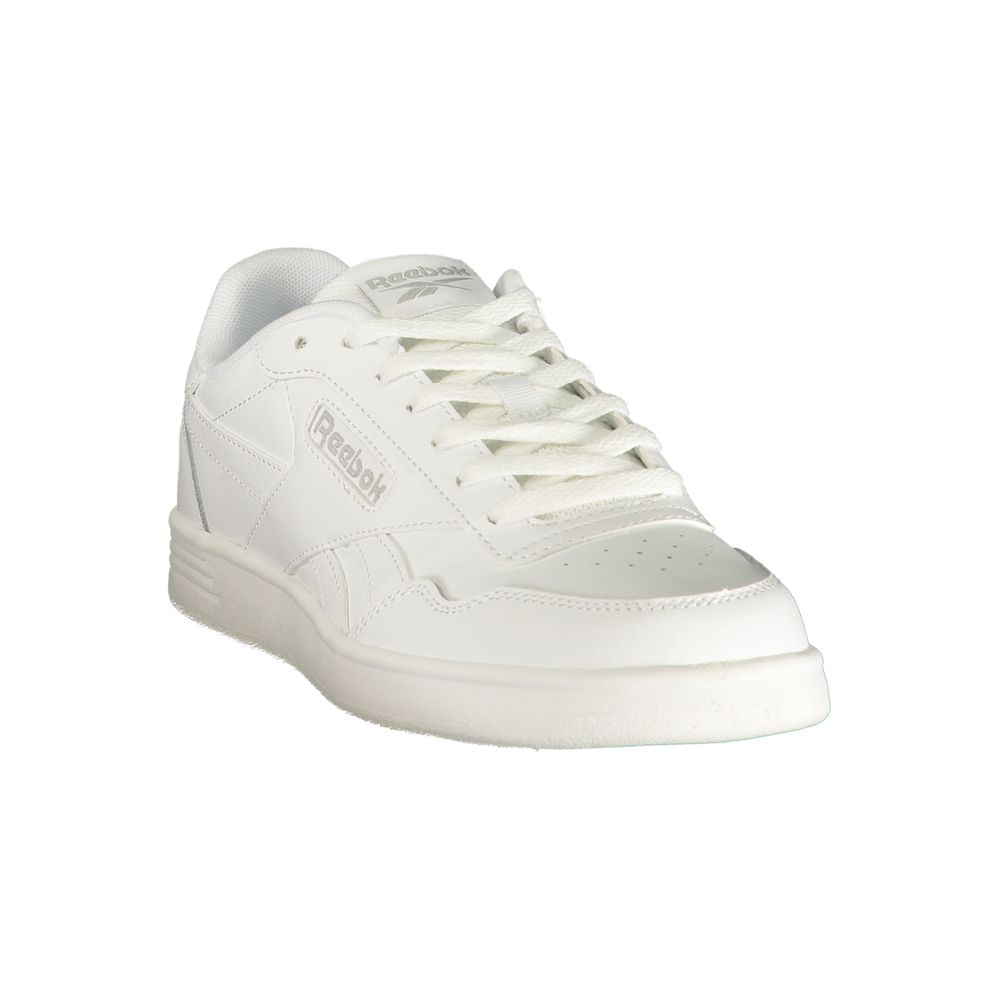 Reebok White Polyester Athletic Sneakers