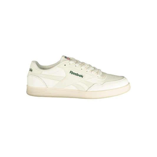 Reebok White Polyester Athletic Sneakers