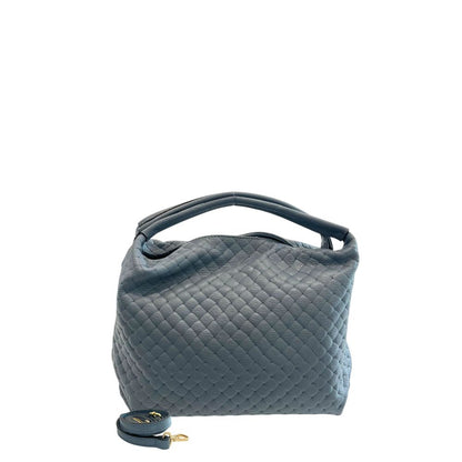 Baldinini Trend Blue Cowhide Shoulder Bag