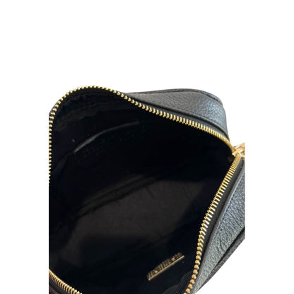 Baldinini Trend Black Cowhide Crossbody Bag