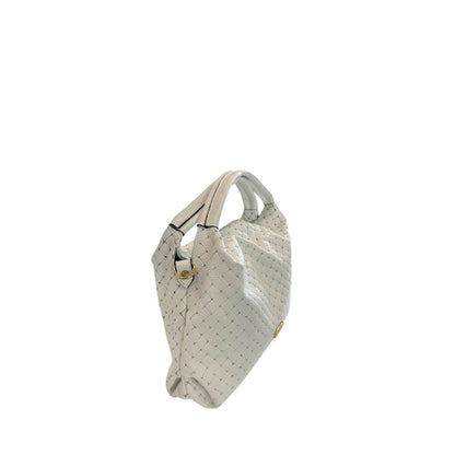 Baldinini Trend White Cowhide Shoulder Bag