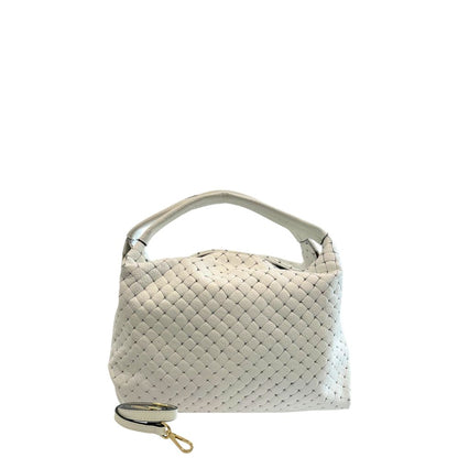 Baldinini Trend White Cowhide Shoulder Bag