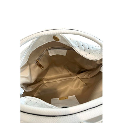 Baldinini Trend White Cowhide Shoulder Bag