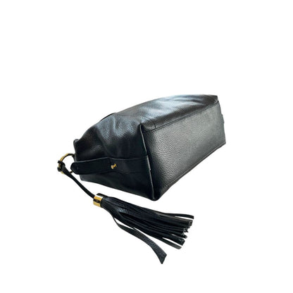 Baldinini Trend Black Cowhide Shoulder Bag