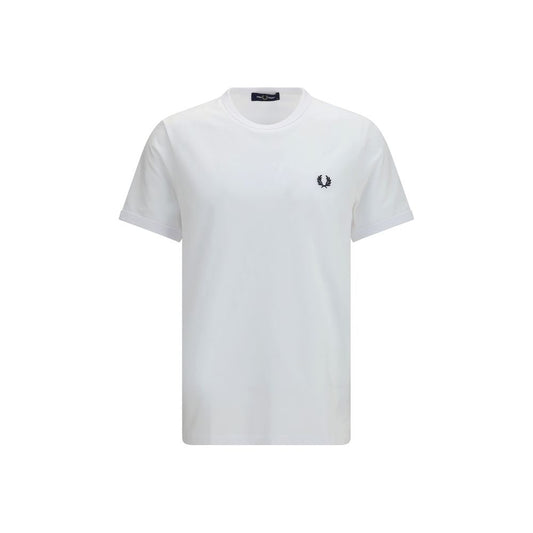 Fred Perry White Cotton T-Shirt