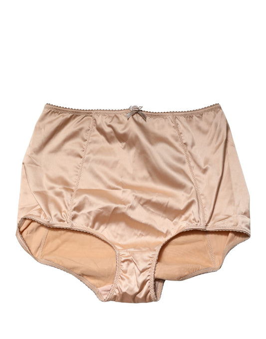 Dolce & Gabbana beige højtaljet girdletrusse i silkeblanding