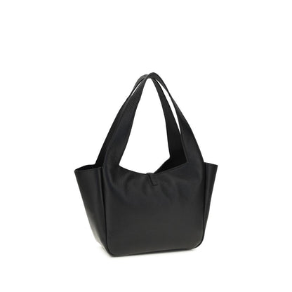 Saint Laurent Black Other Fibres Shoulder Bag