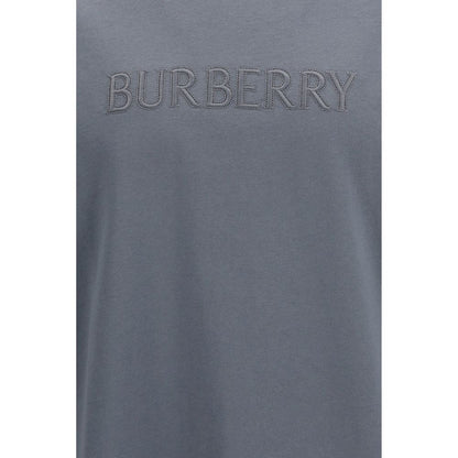 Burberry Gray Cotton T-Shirt