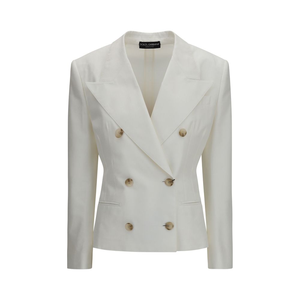 Dolce & Gabbana blazer i bomuld – hvid