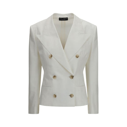 Dolce & Gabbana blazer i bomuld – hvid