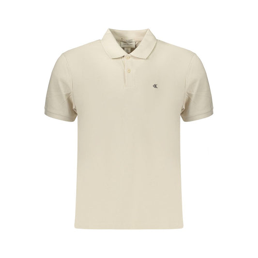 Calvin Klein Beige Cotton Men's Polo