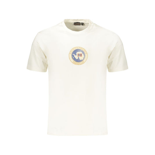 Napapijri Bianco Cotton Men's T-Shirt