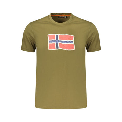 Napapijri Green Cotton Men's Shirt