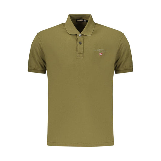 Napapijri Green Cotton Men's Polo Shirt