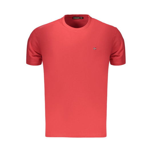 Napapijri Red Cotton Men's T-Shirt