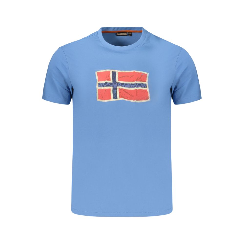 Napapijri Azzurro Cotton Men T-Shirt