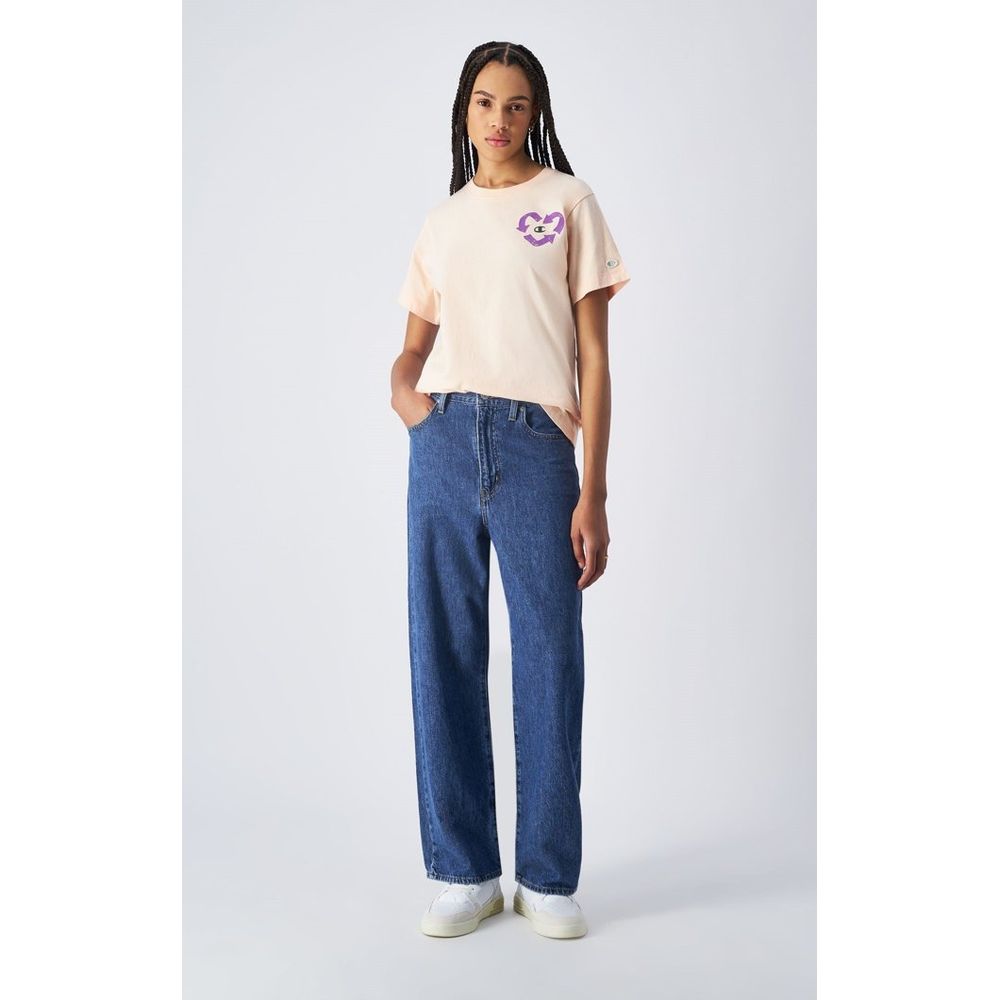 Champion Orange Cotton Long Sleeve T-Shirt