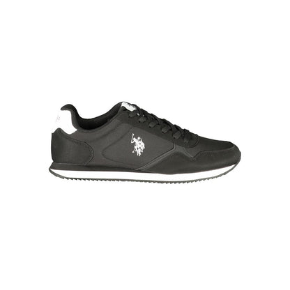 U.S. POLO ASSN. Black Polyurethane Men's Sneaker