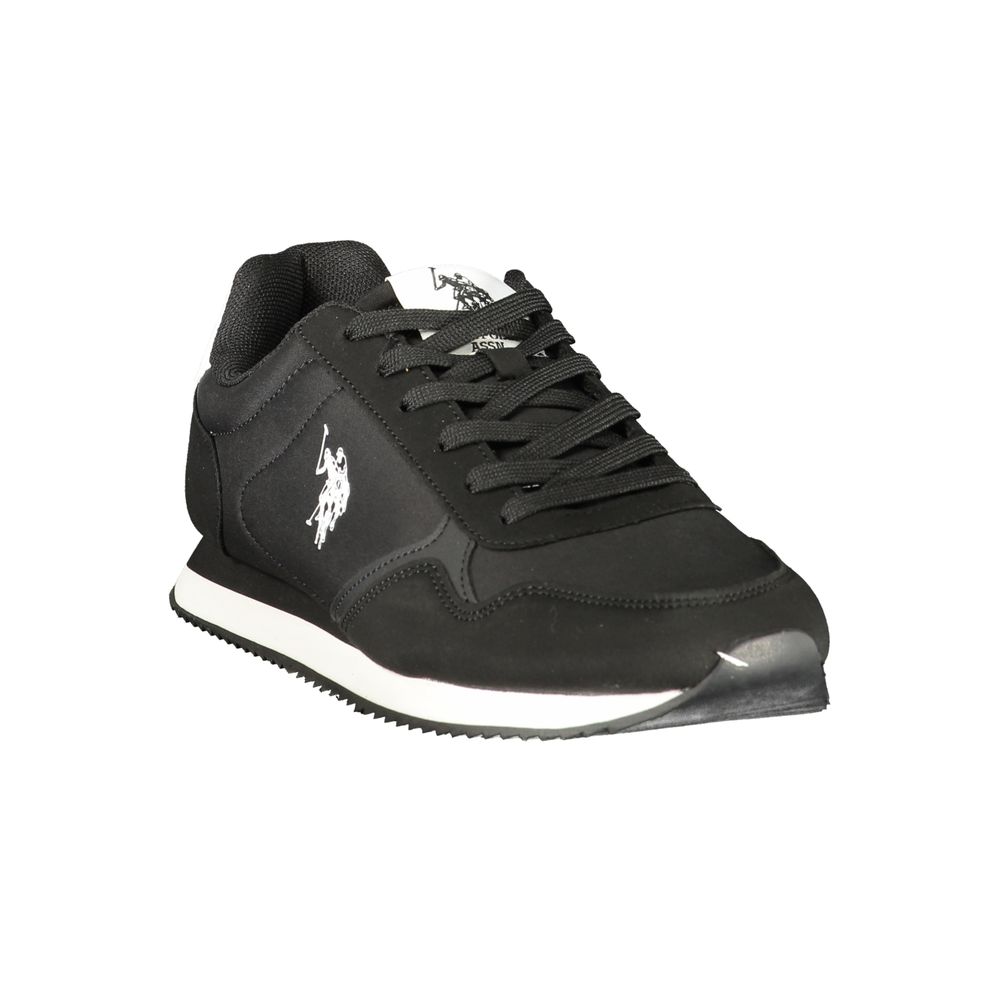 U.S. POLO ASSN. Black Polyurethane Men's Sneaker