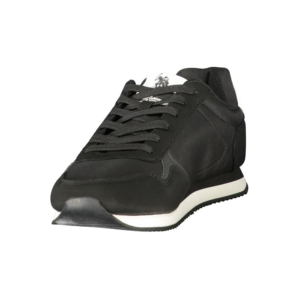 U.S. POLO ASSN. Black Polyurethane Men's Sneaker