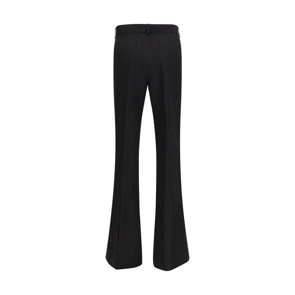 Max Mara Black Viscose Flared Pants