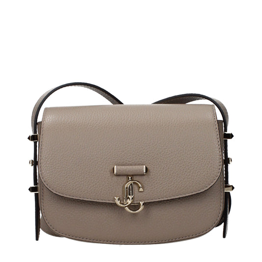 Jimmy Choo Gray Leather Crossbody Bag