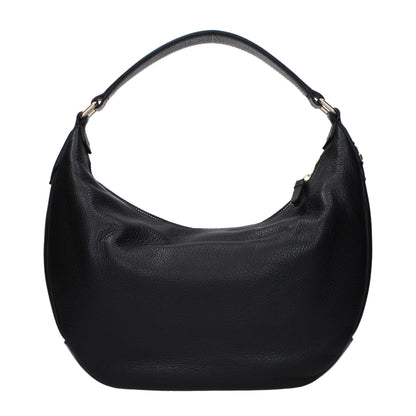 Jimmy Choo Black Leather Shoulder Bag