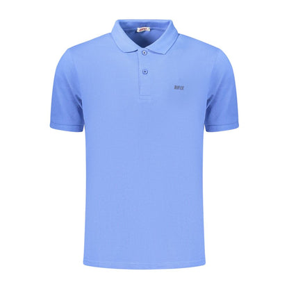 Rifle Blue Cotton Men's Polo Shirt