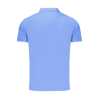 Rifle Blue Cotton Men's Polo Shirt