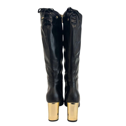 Borbonese Black Leather Women Boot