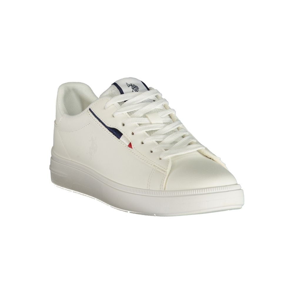 U.S. POLO ASSN. White Polyester Women's Sneaker