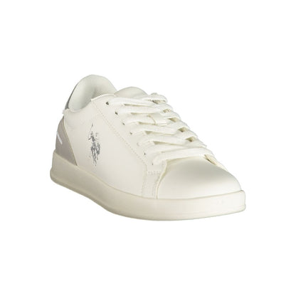 U.S. POLO ASSN. White Polyurethane Women's Sneaker