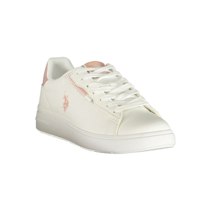 U.S. POLO ASSN. Bianco Polyester Women's Sneaker
