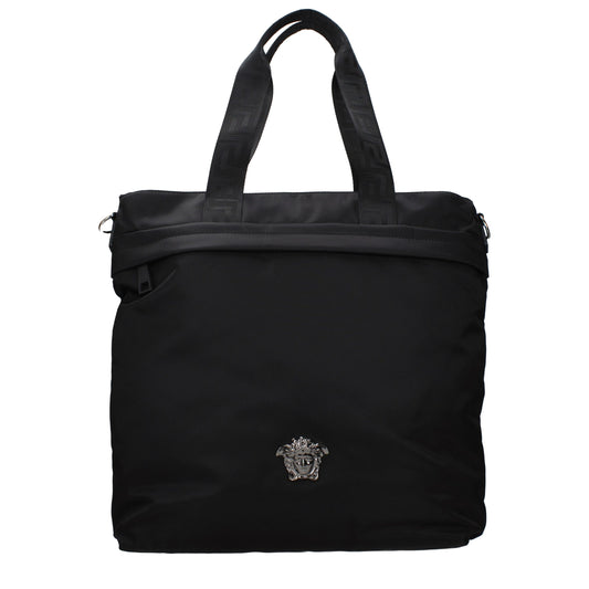 Versace Black Nylon Shoulder Bag
