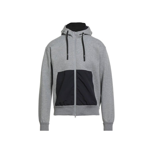 Herno Gray Cotton Sweatshirt