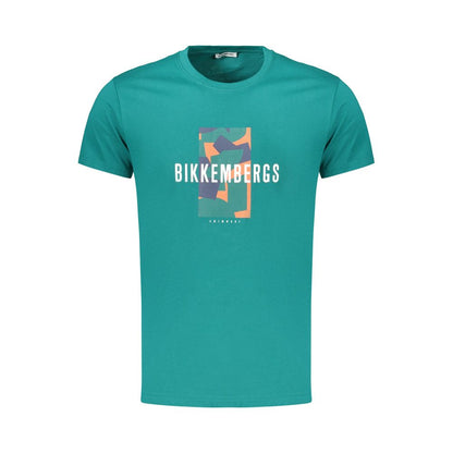Bikkembergs Green Cotton T-Shirt