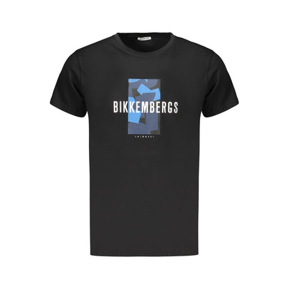 Bikkembergs Black Cotton Men T-Shirt