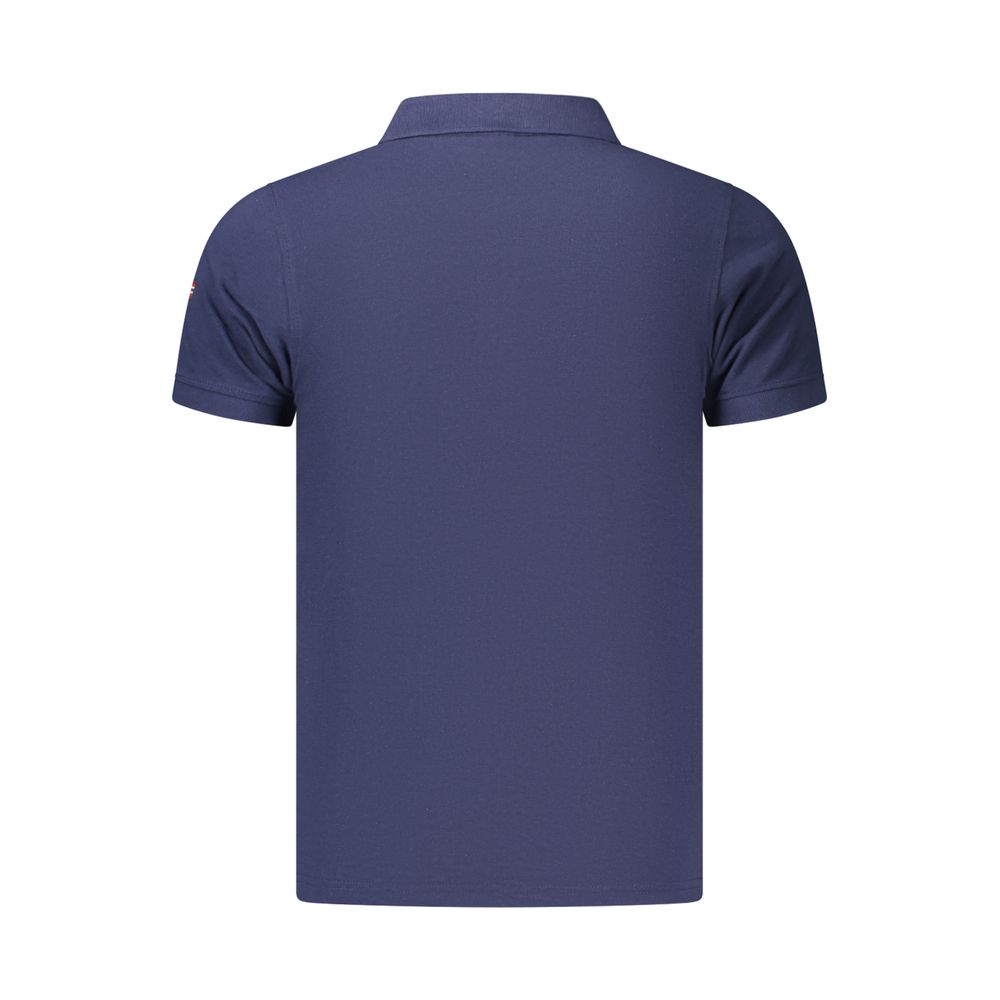 Norway 1963 Blue Cotton Polo Shirt