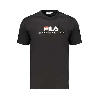 Fila Black Cotton Men's T-Shirt