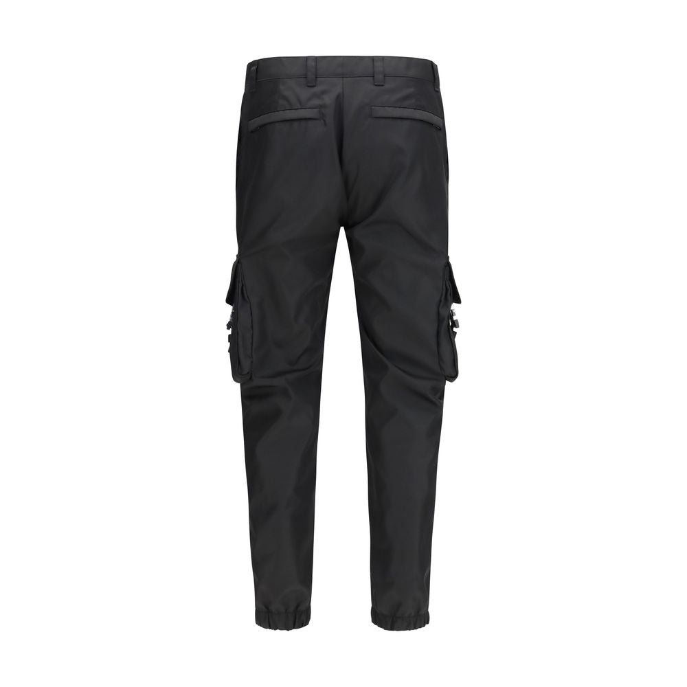 Prada Black Polyamide Cargo Pants